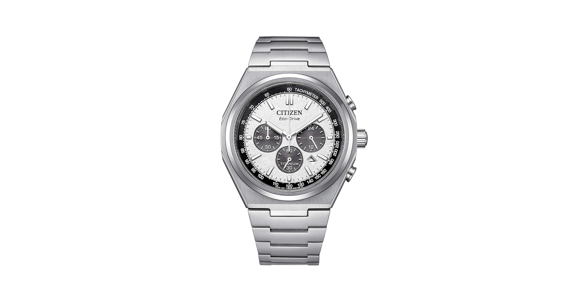 Citizen Men's Eco-Drive Zenshin Chrono Silver Dial Super